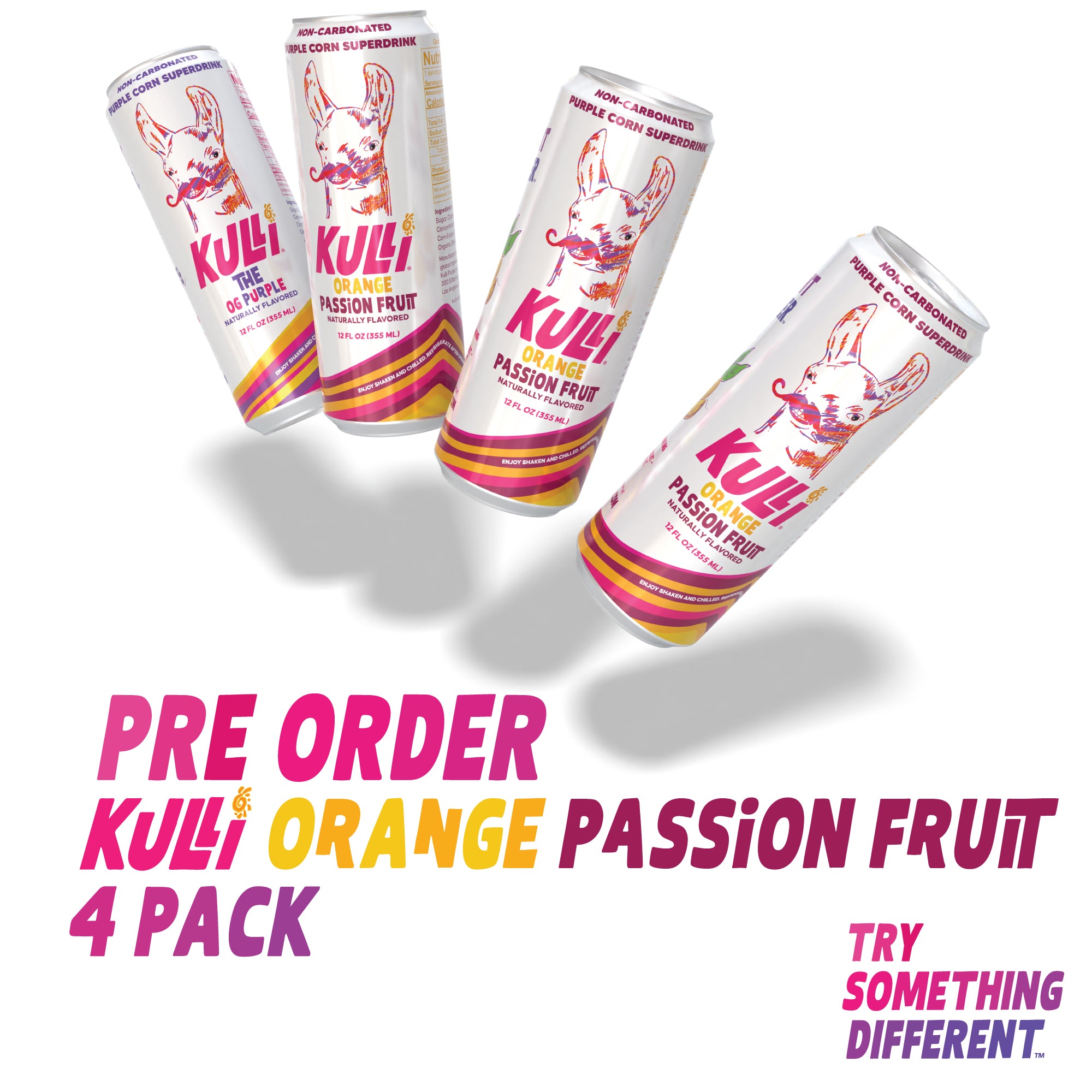 Kulli ORANGE PASSION FRUIT Variety 4 Pack